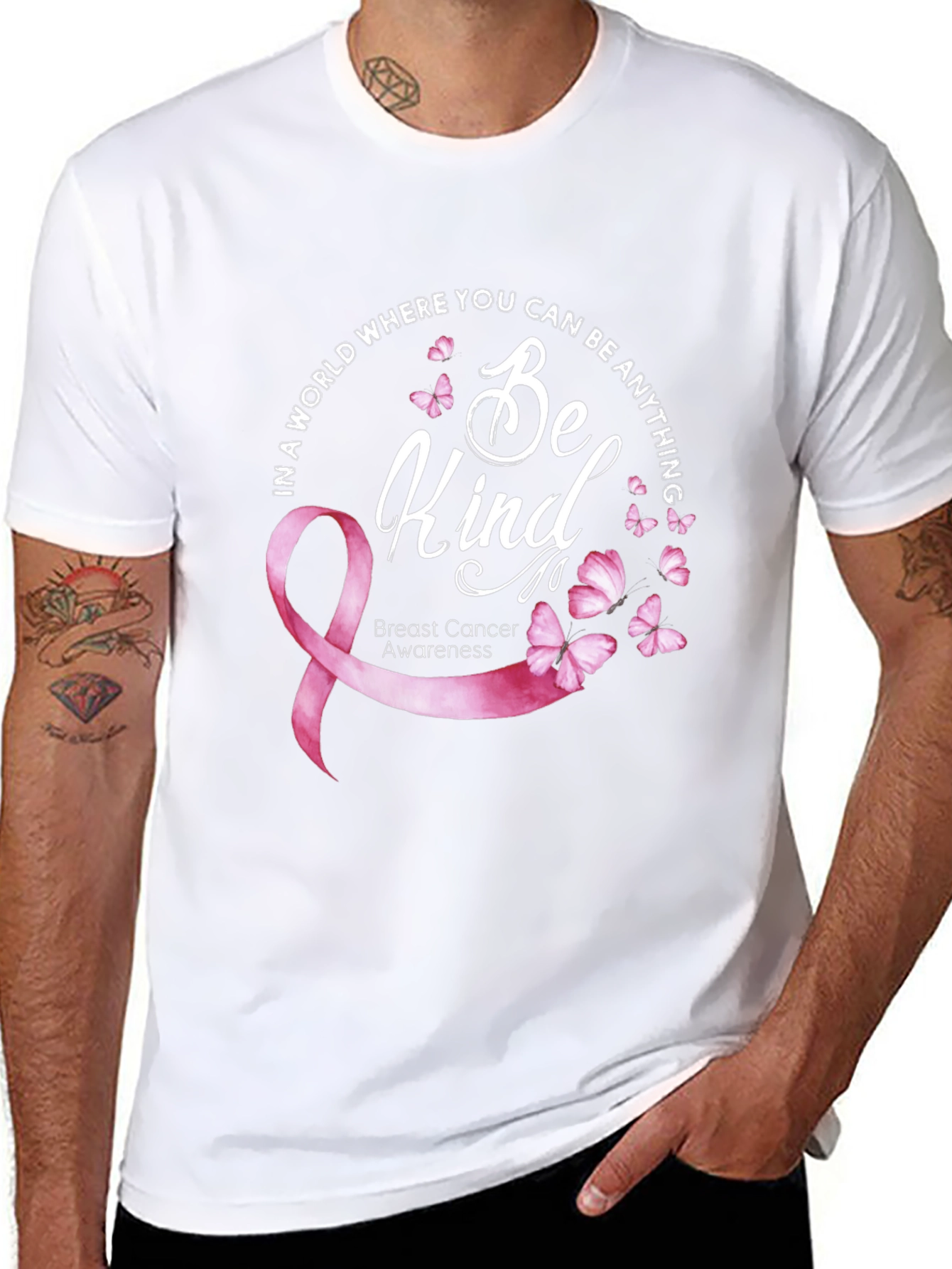 Be Kind Breast Cancer Awareness T-Shirt