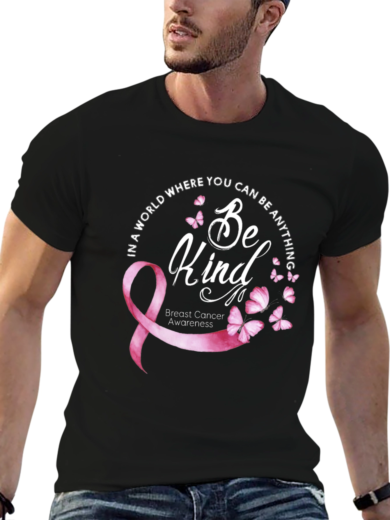 Be Kind Breast Cancer Awareness T-Shirt