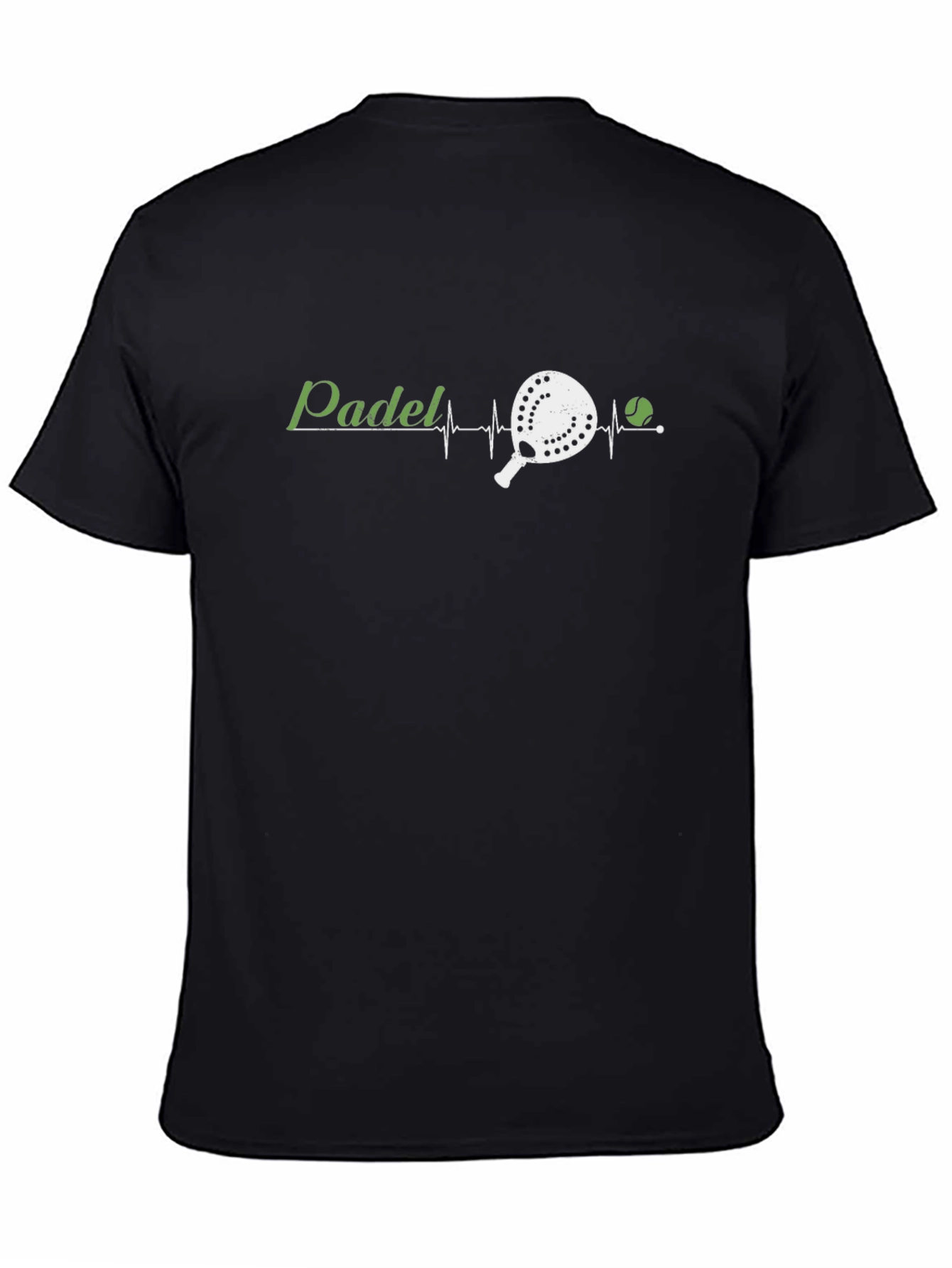 Padel Heartbeat Black T-Shirt