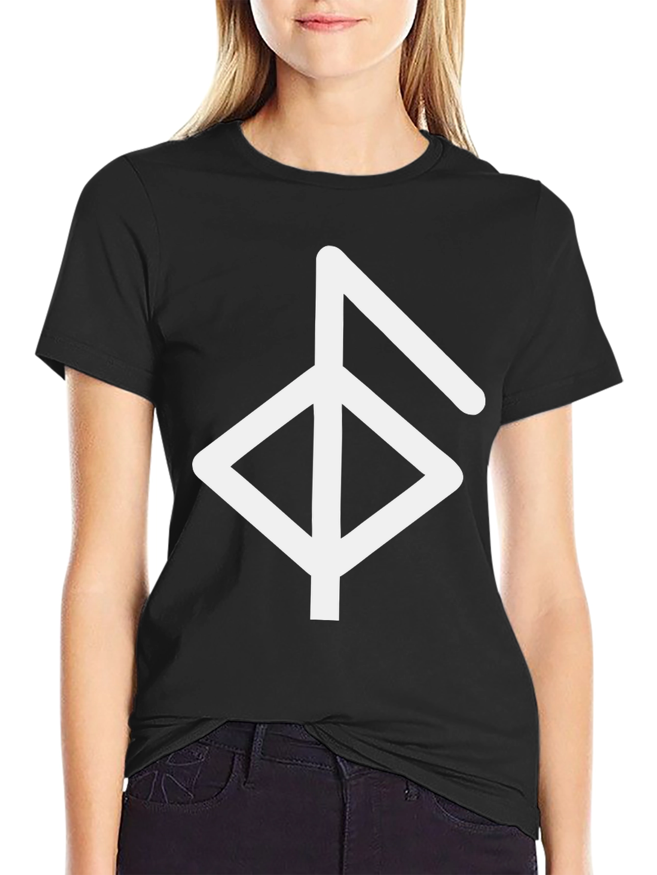 Rune Symbol Graphic Tee - Black