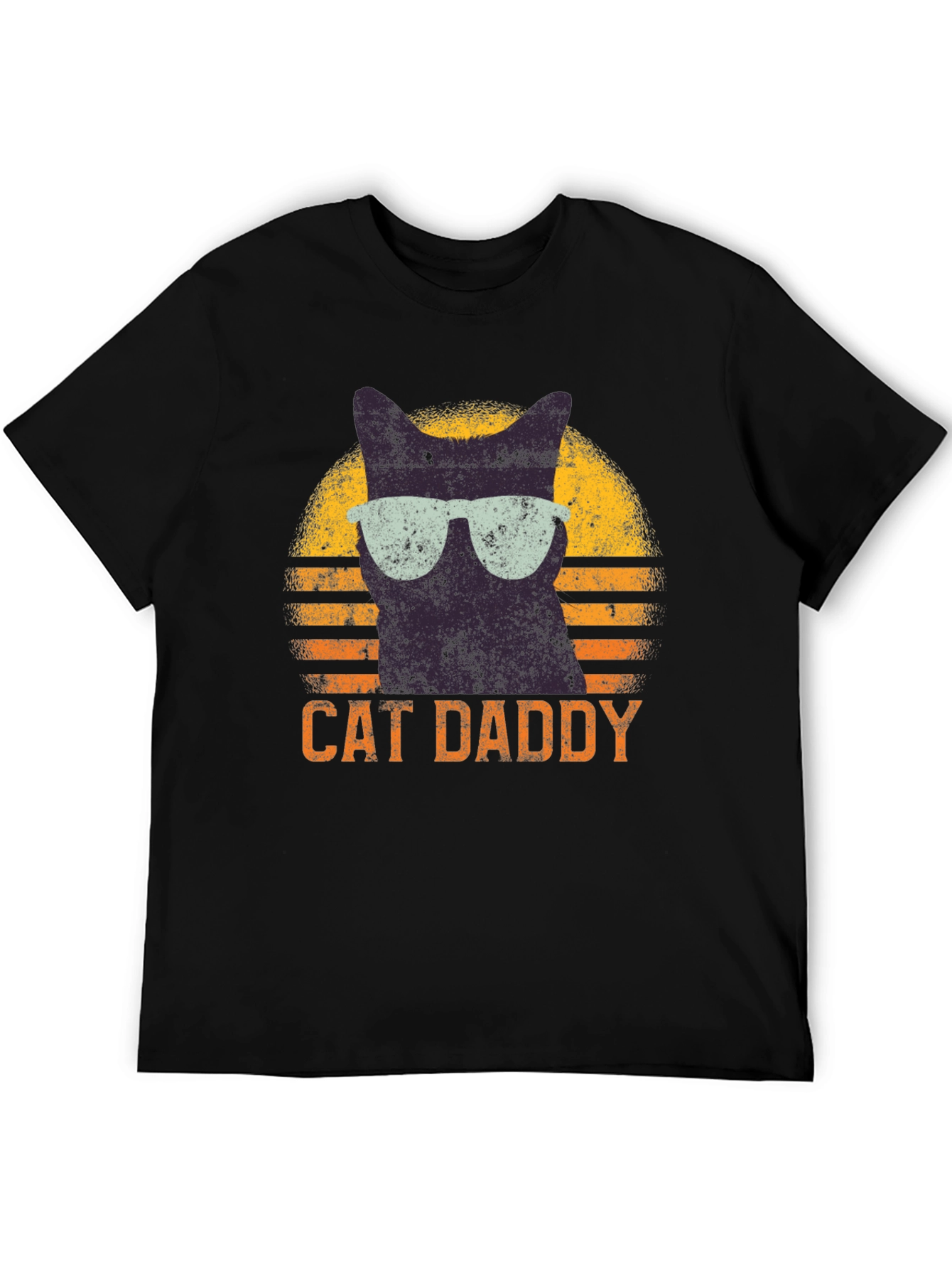 Cat Daddy Retro T-Shirt - Cool Cat Dad Tee