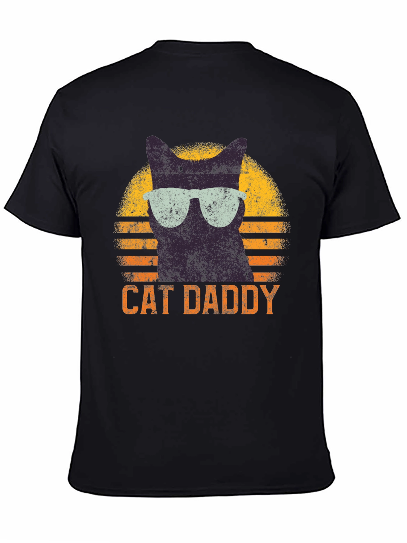 Cat Daddy Retro T-Shirt - Cool Cat Dad Tee