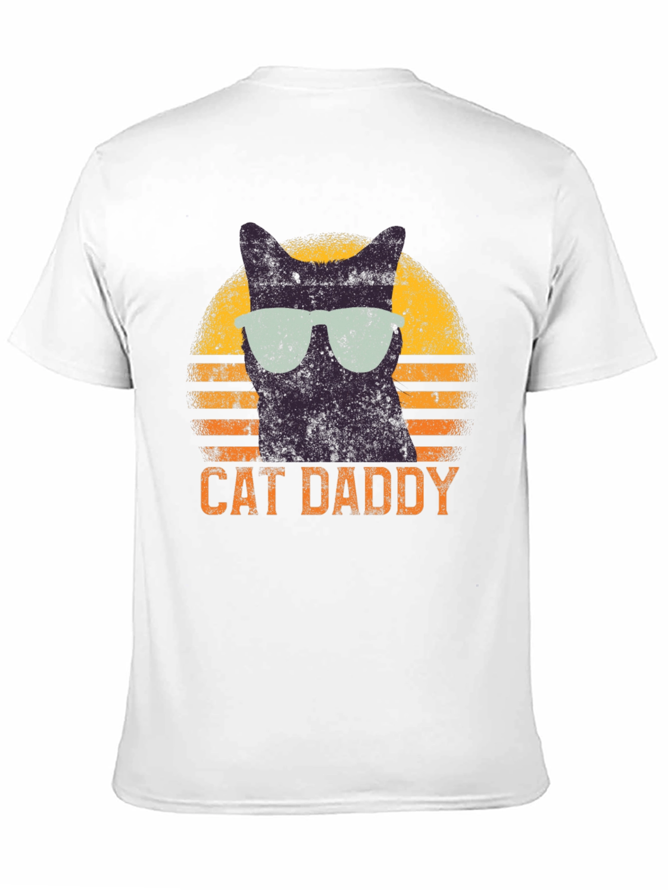 Cat Daddy Retro T-Shirt - Cool Cat Dad Tee
