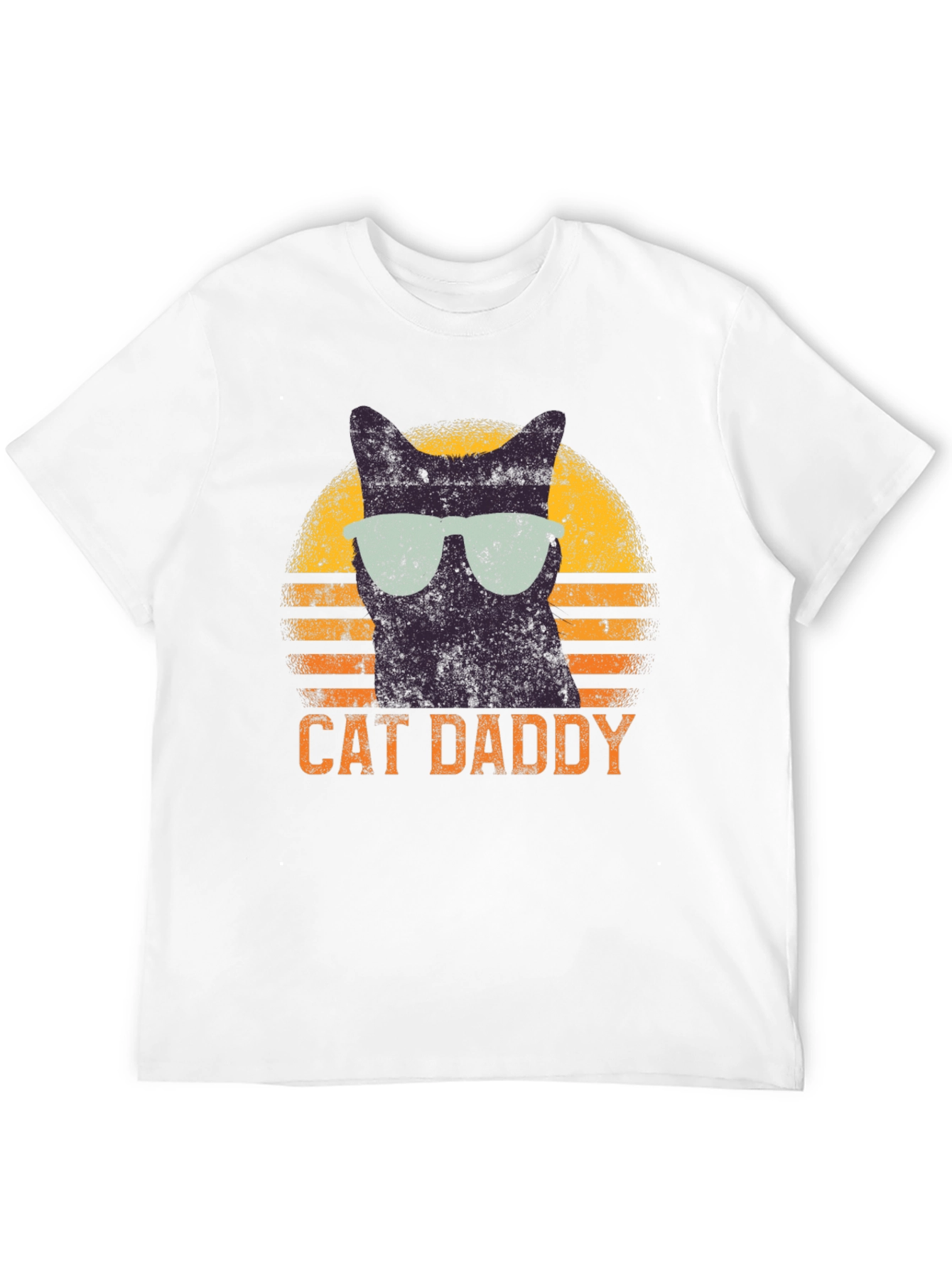 Cat Daddy Retro T-Shirt - Cool Cat Dad Tee