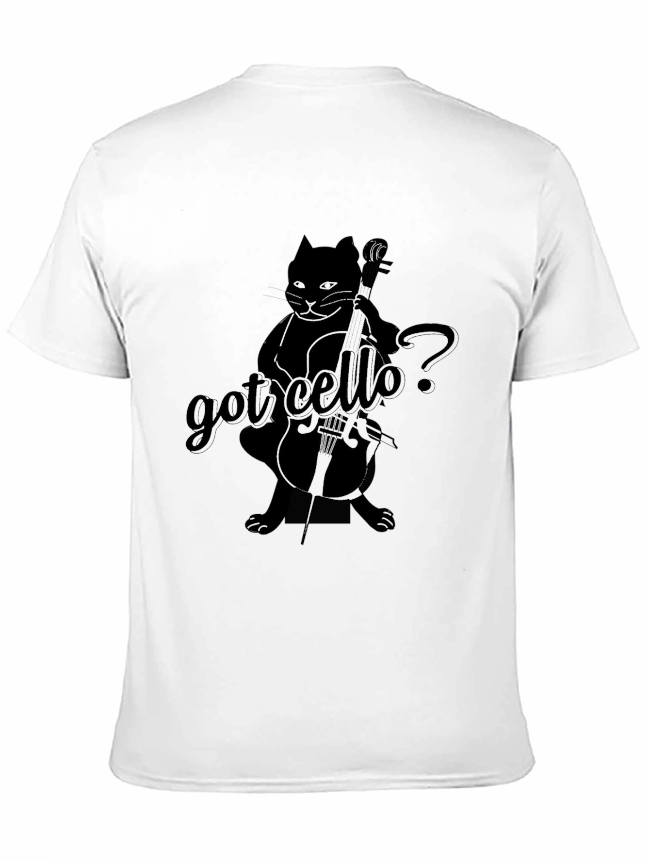 Got Cello? Funny Cat Musician Black T-Shirt