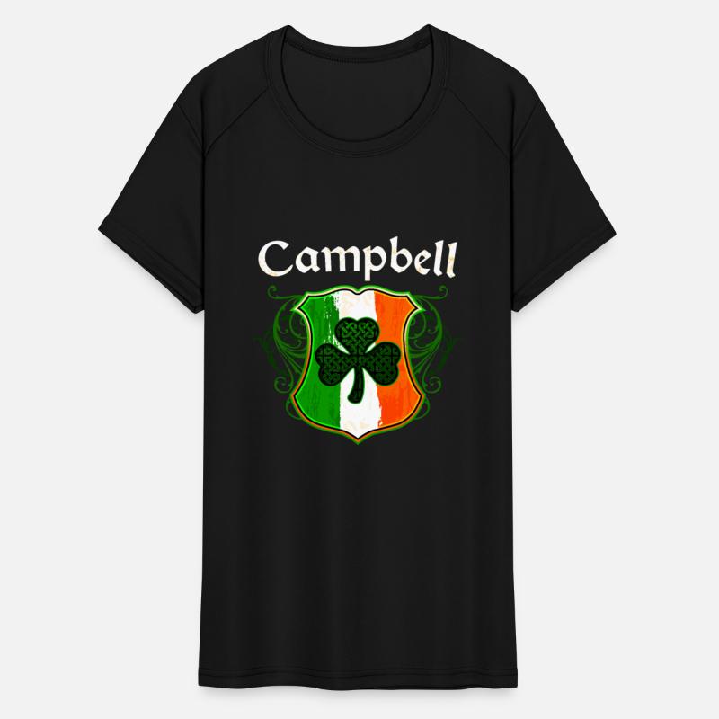 Campbell Irish Surname Ireland Flag Shield