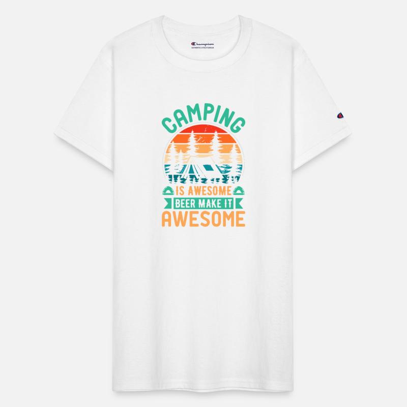 Camping Is Awesome Beer Make It