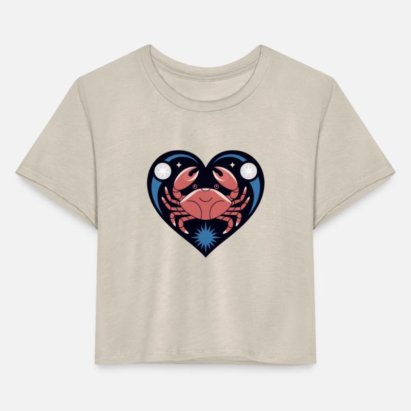 Cancer Heart with Moon and Stars