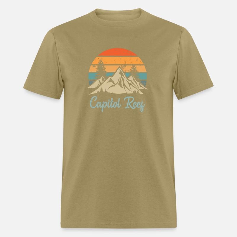 Capitol Reef Retro Vintage Mountain Sunset Outdoor