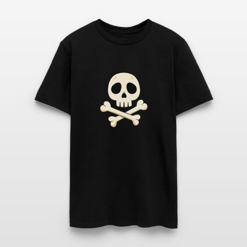 Cartoon skull and crossbones