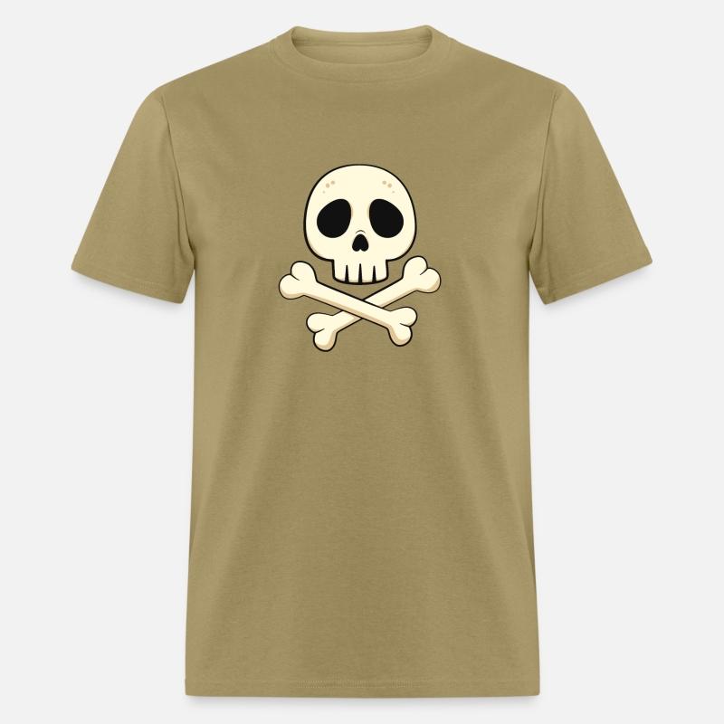 Cartoon skull and crossbones