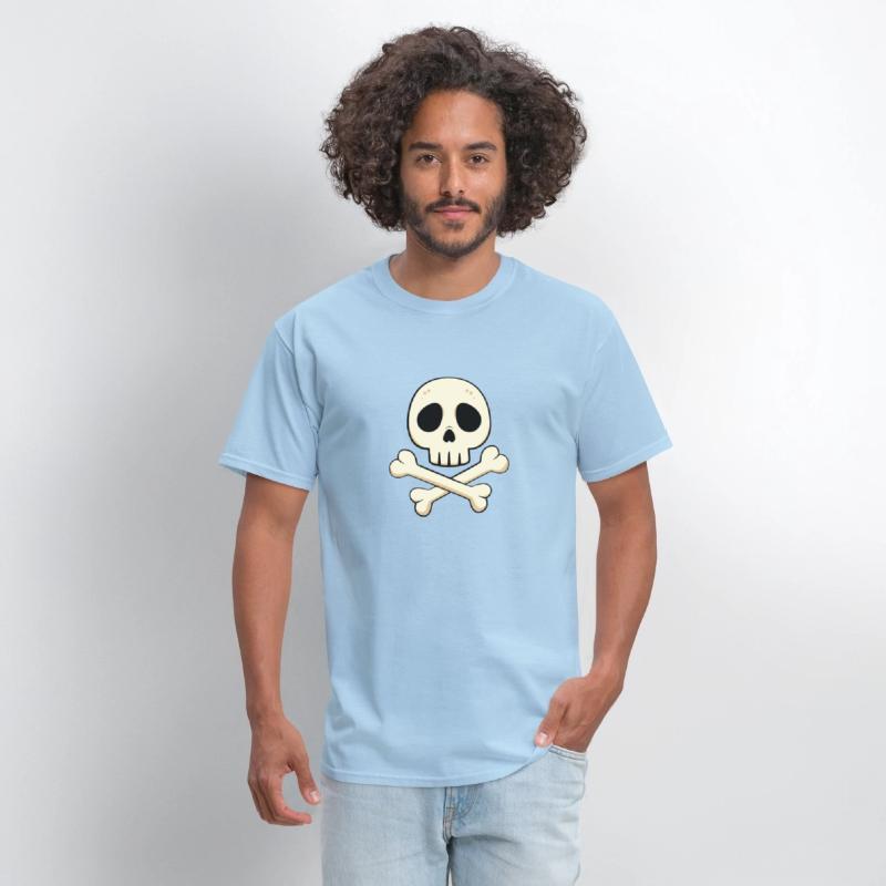 Cartoon skull and crossbones