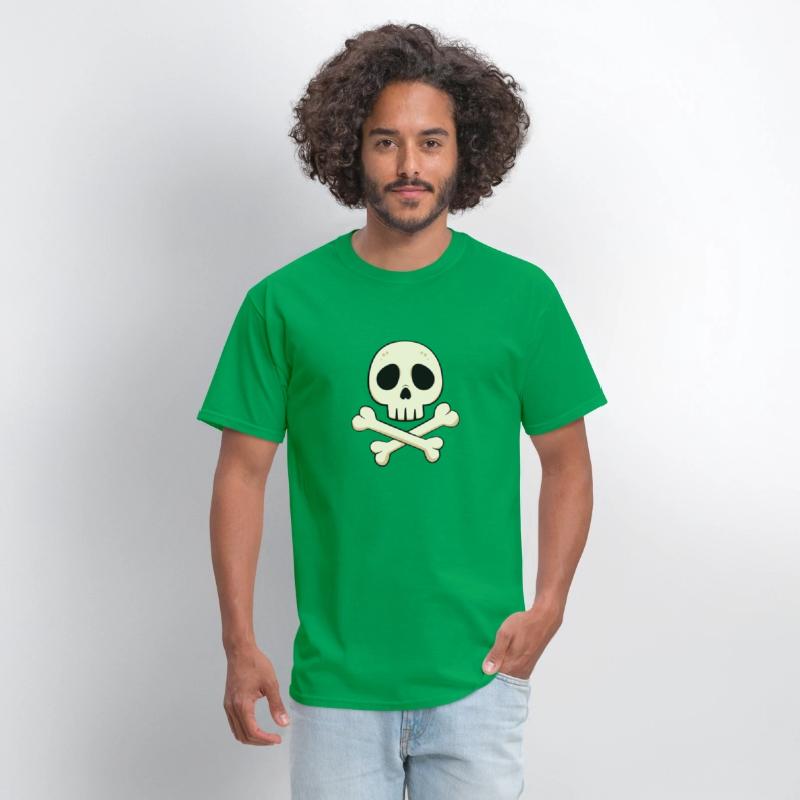 Cartoon skull and crossbones