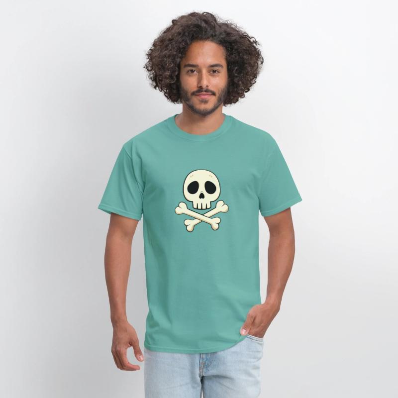 Cartoon skull and crossbones