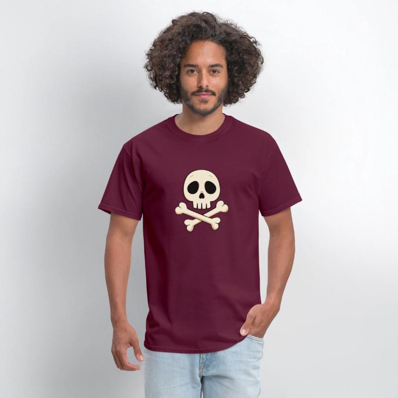Cartoon skull and crossbones