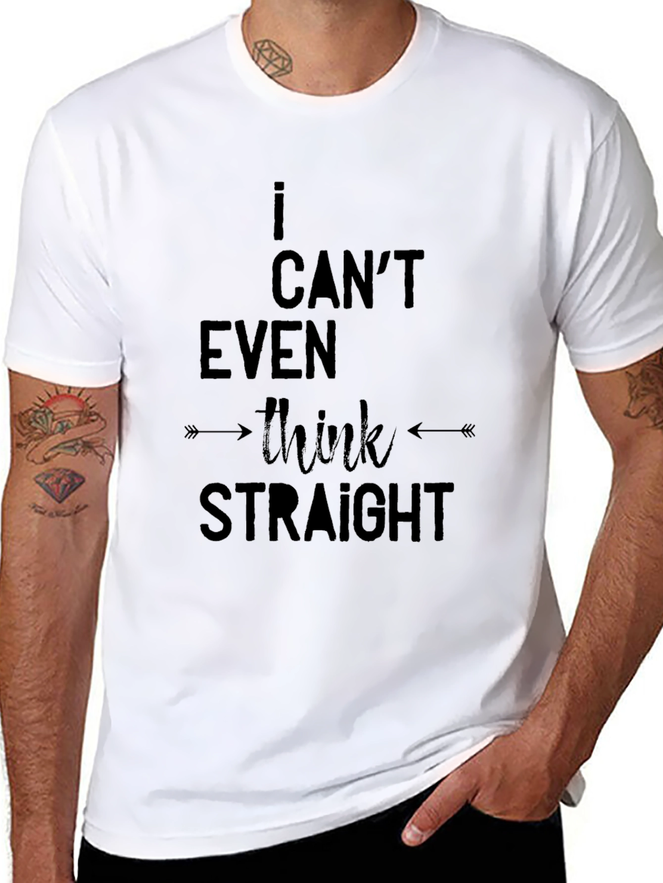 I Cant Even Think Straight - Black T-Shirt