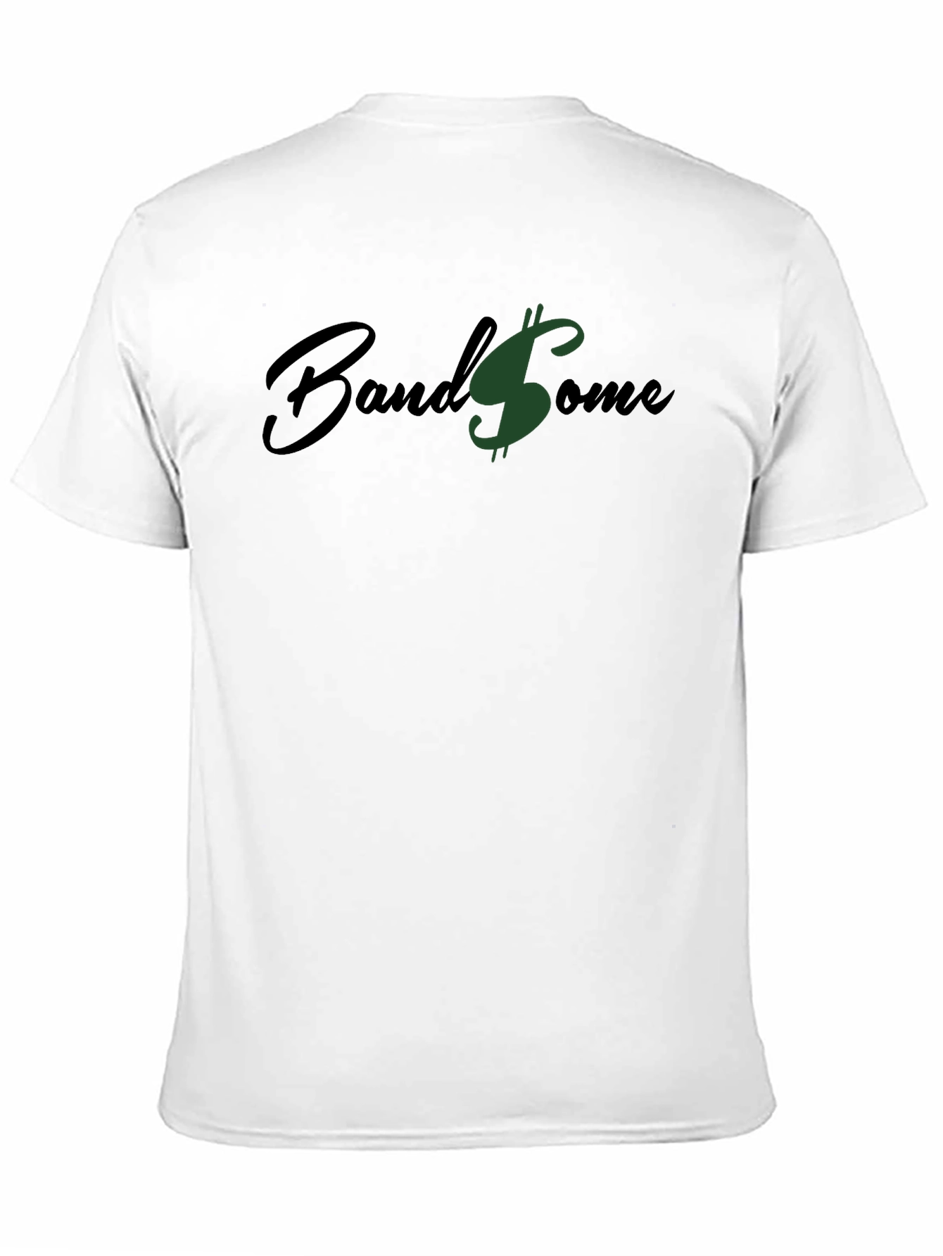 Band$ome Black Graphic Tee - Stylish Money Design