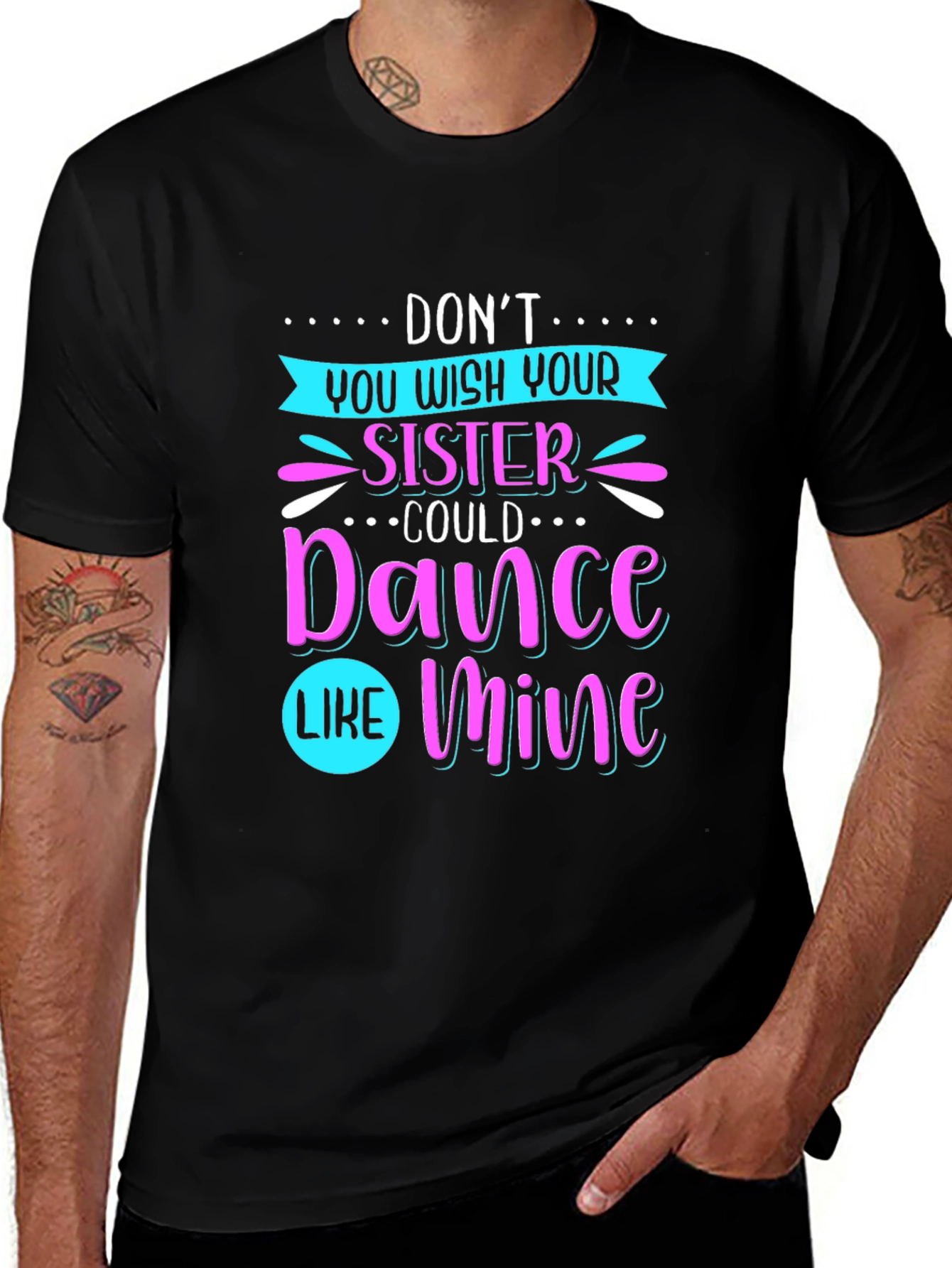 Dance Sister Graphic Tee - Black T-Shirt