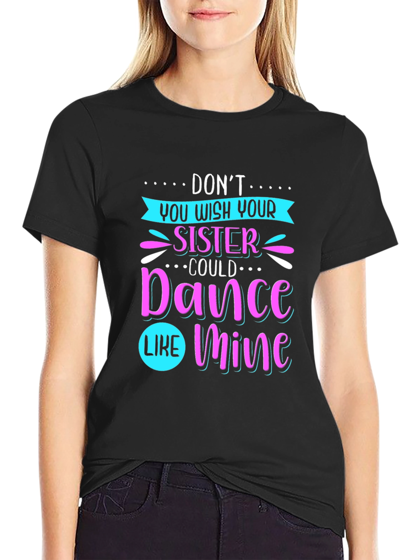 Dance Sister Graphic Tee - Black T-Shirt