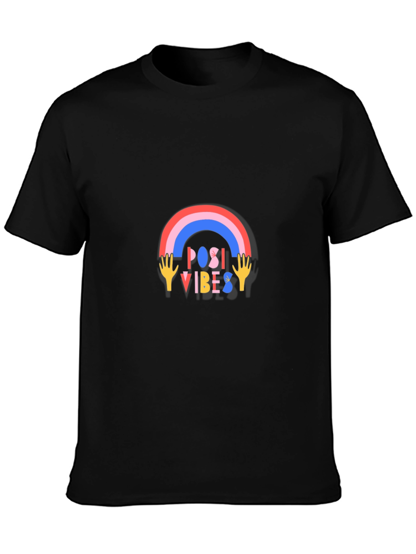 Positive Vibes Graphic Tee - Trendy Casual Wear