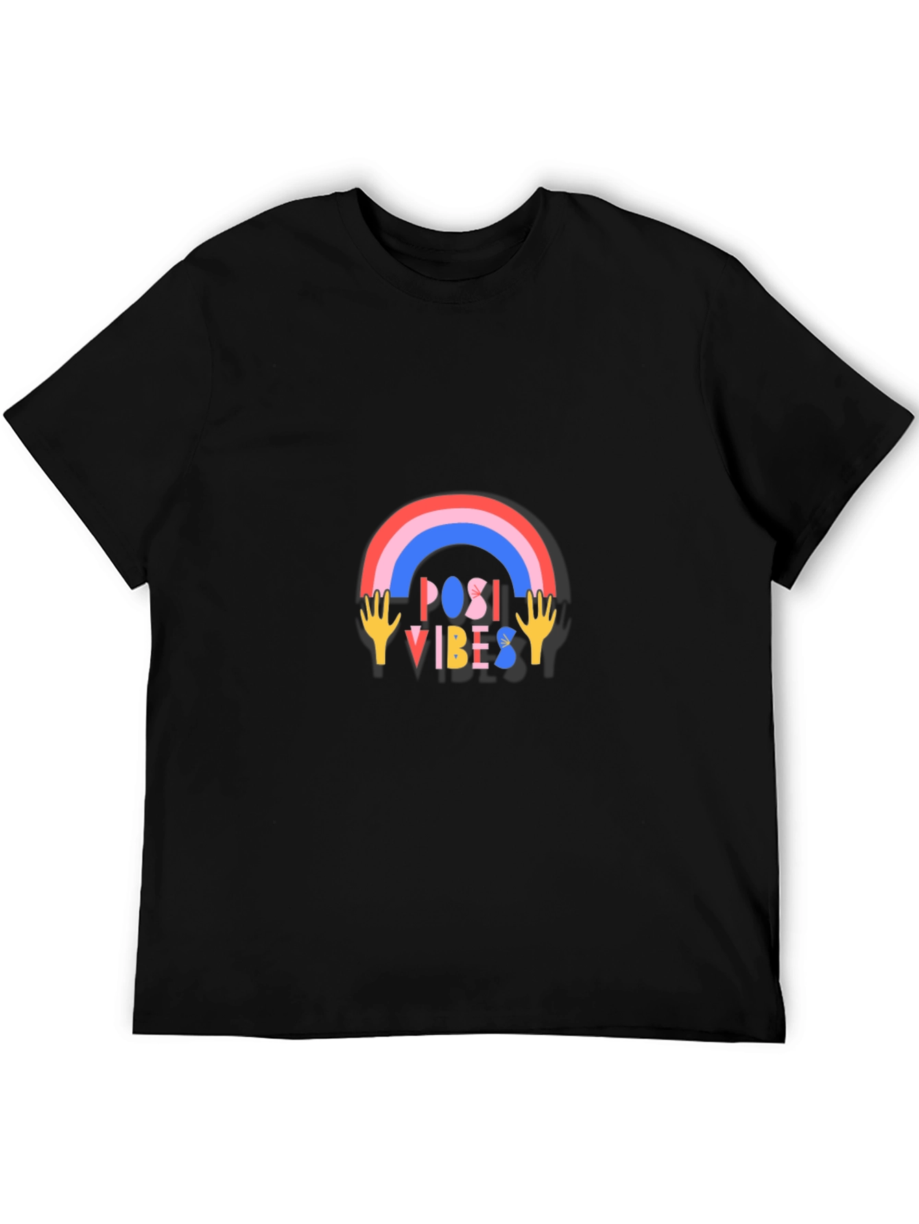 Positive Vibes Graphic Tee - Trendy Casual Wear