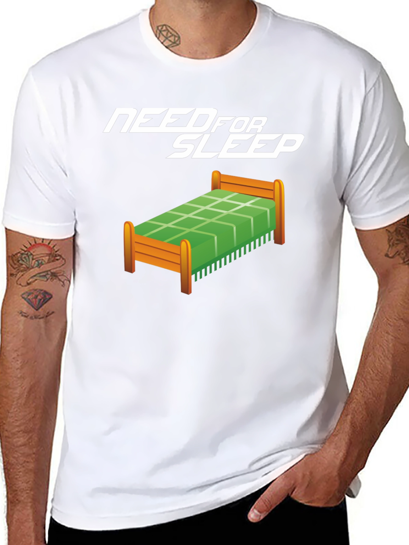 Need for Sleep Black Graphic Tee