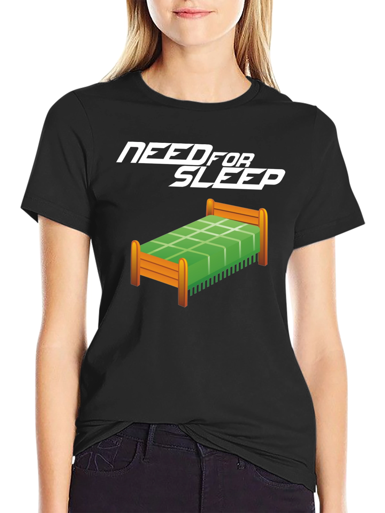 Need for Sleep Black Graphic Tee