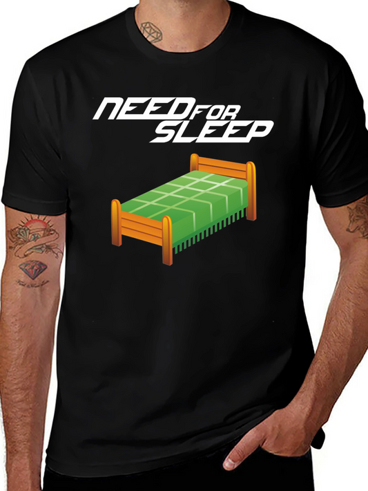 Need for Sleep Black Graphic Tee
