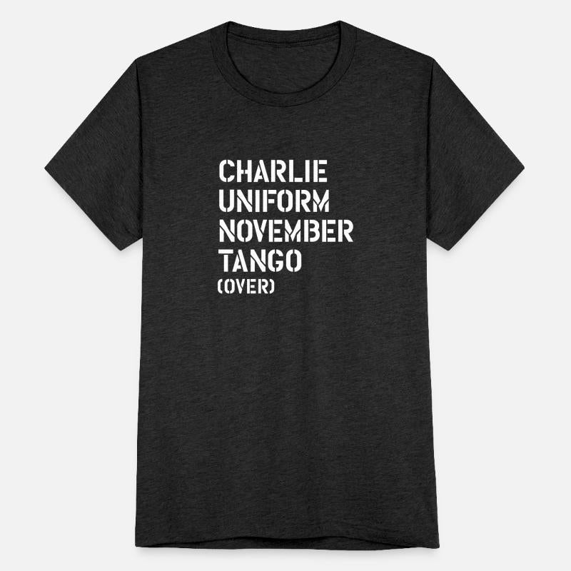Charlie Uniform November Tango over Military