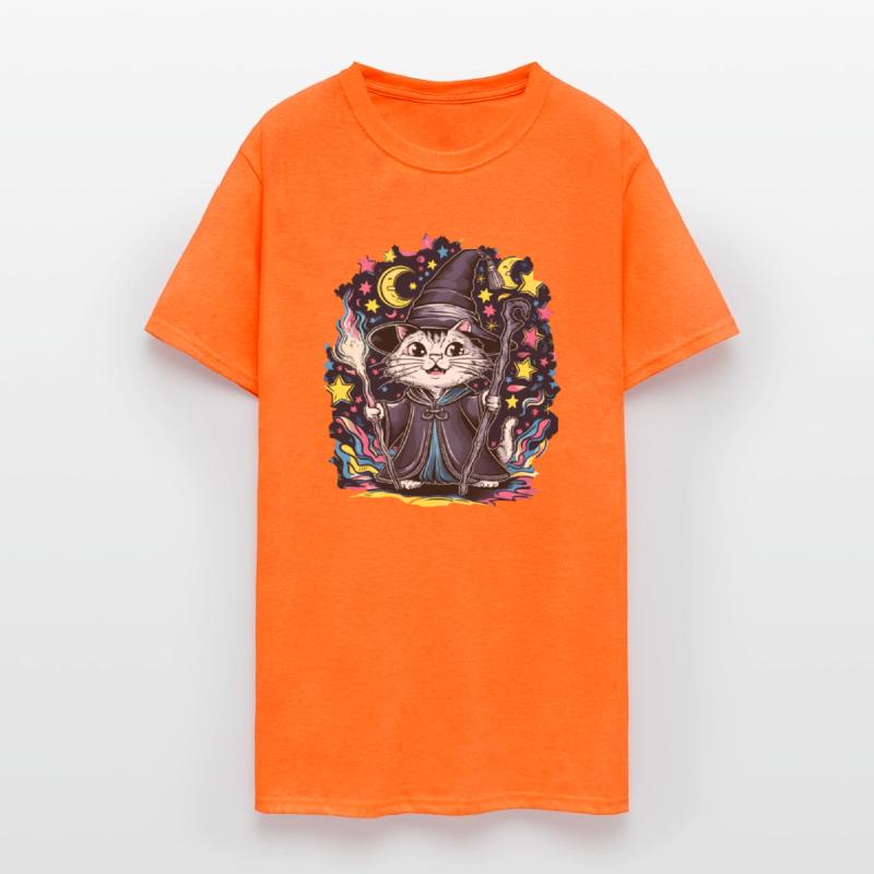 Charming Wizard Cat Casting Magic