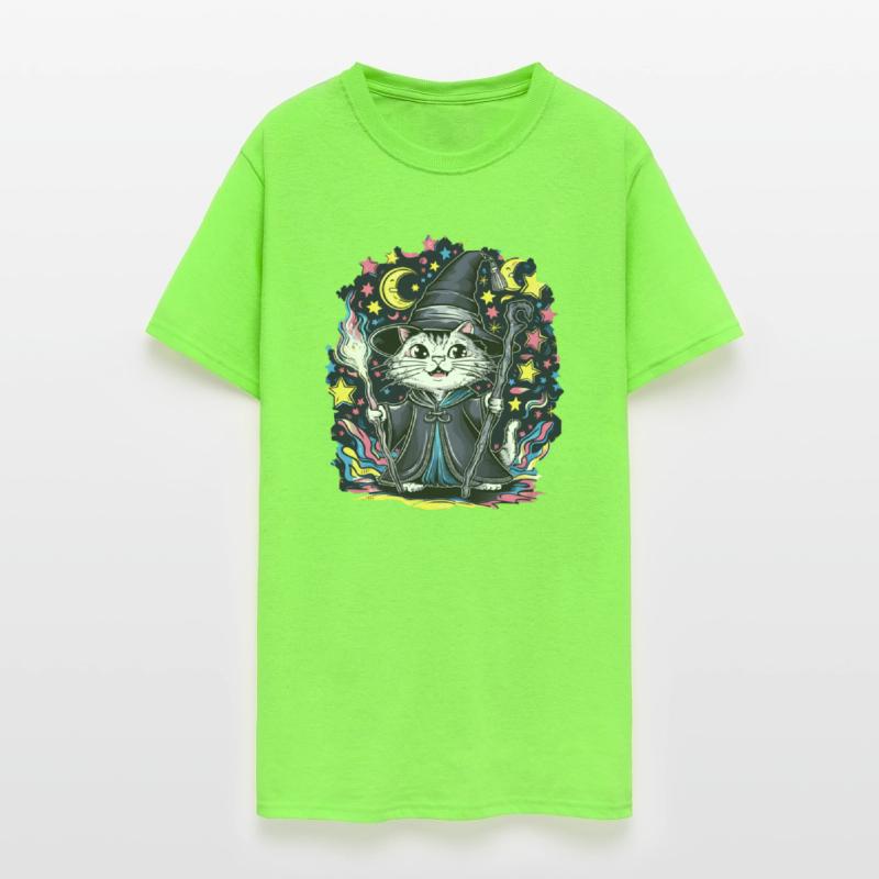 Charming Wizard Cat Casting Magic