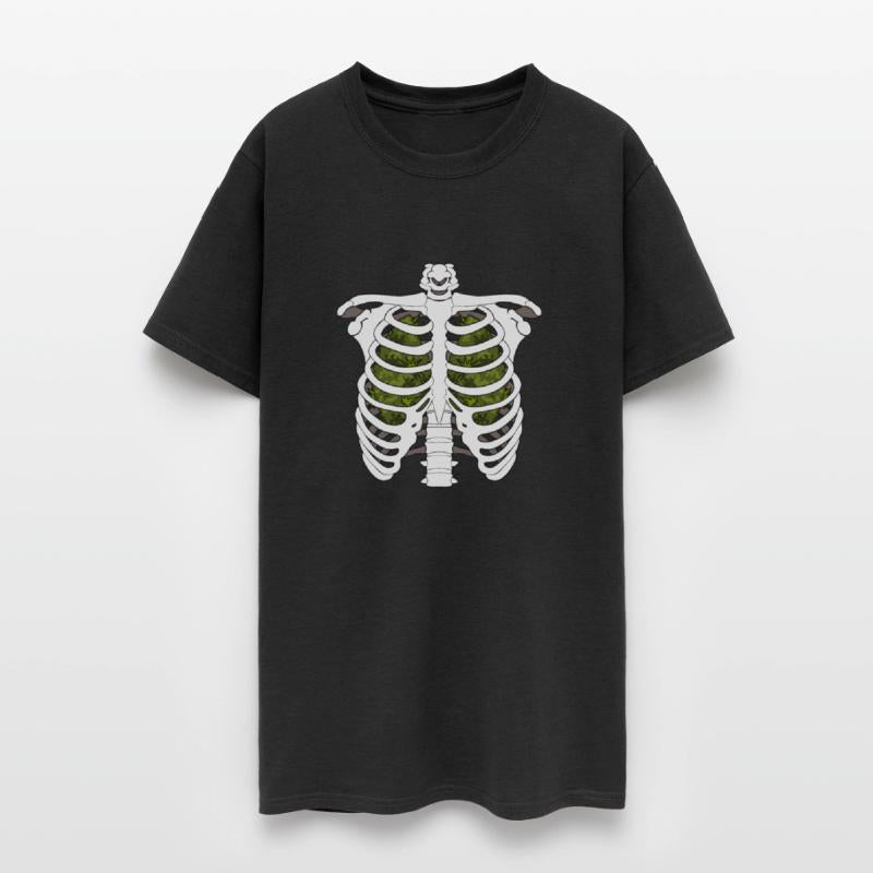 CHEST X-RAY WEED LUNG FUNNY DESIGN