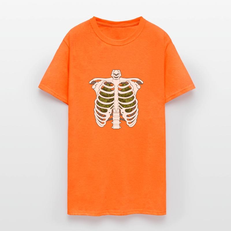 CHEST X-RAY WEED LUNG FUNNY DESIGN