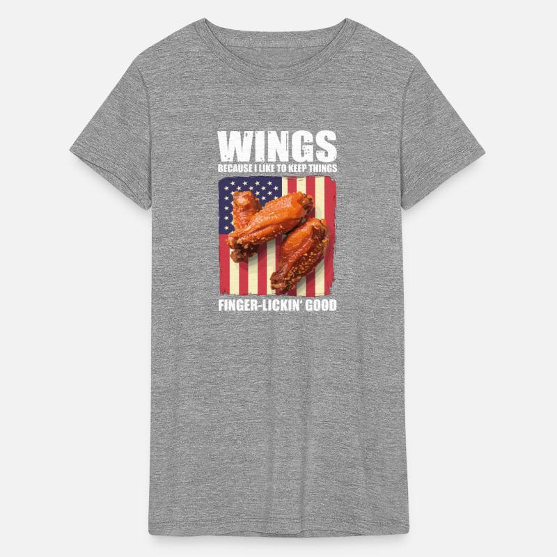 Chicken Wings USA Flag - Finger Lickin Good