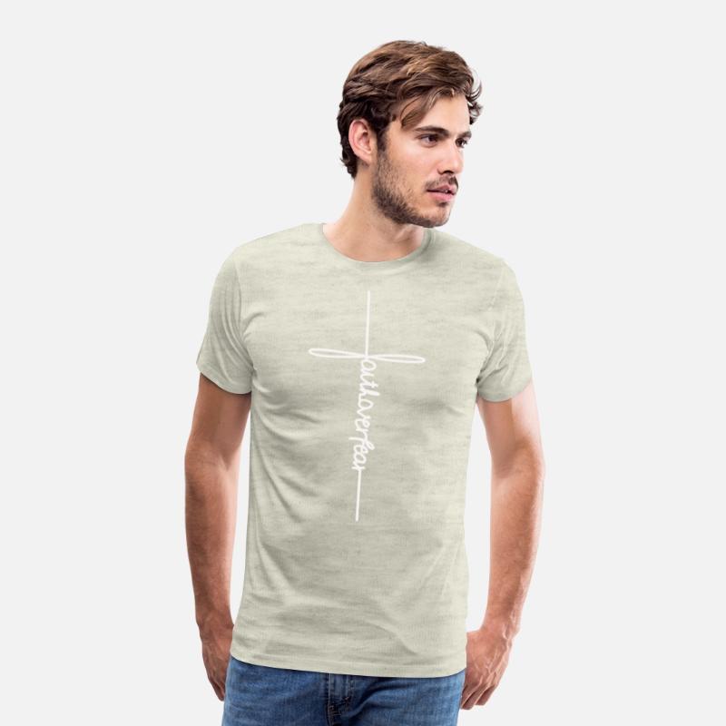 Christian Faith Cross T Shirt Faith Over Fear