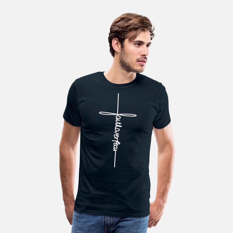 Christian Faith Cross T Shirt Faith Over Fear