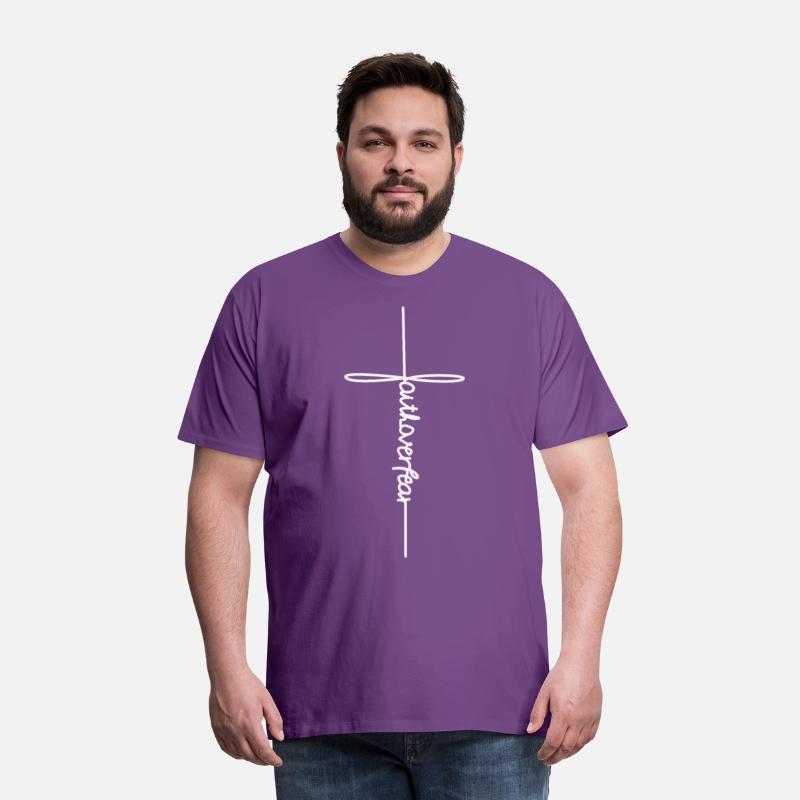 Christian Faith Cross T Shirt Faith Over Fear