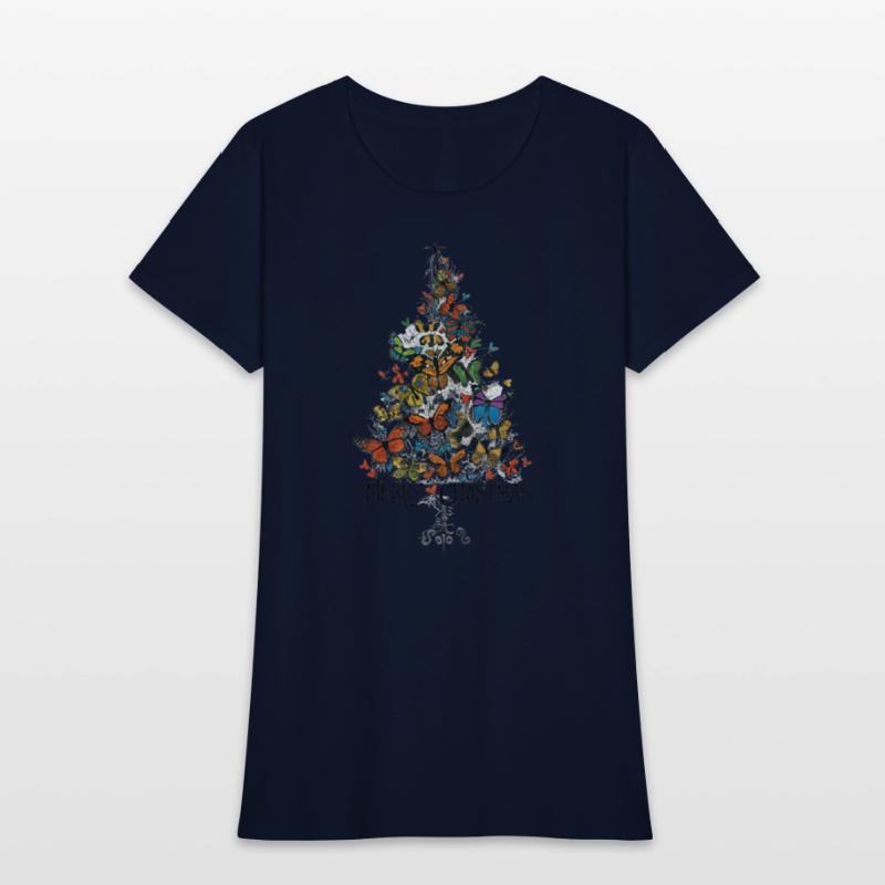 Christmas Butterflies Tree