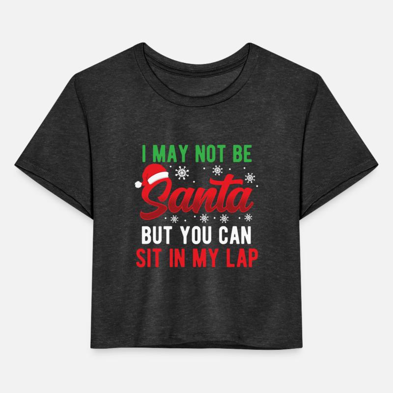 Christmas Funny Santa Quote Sit On My Lap Xmas