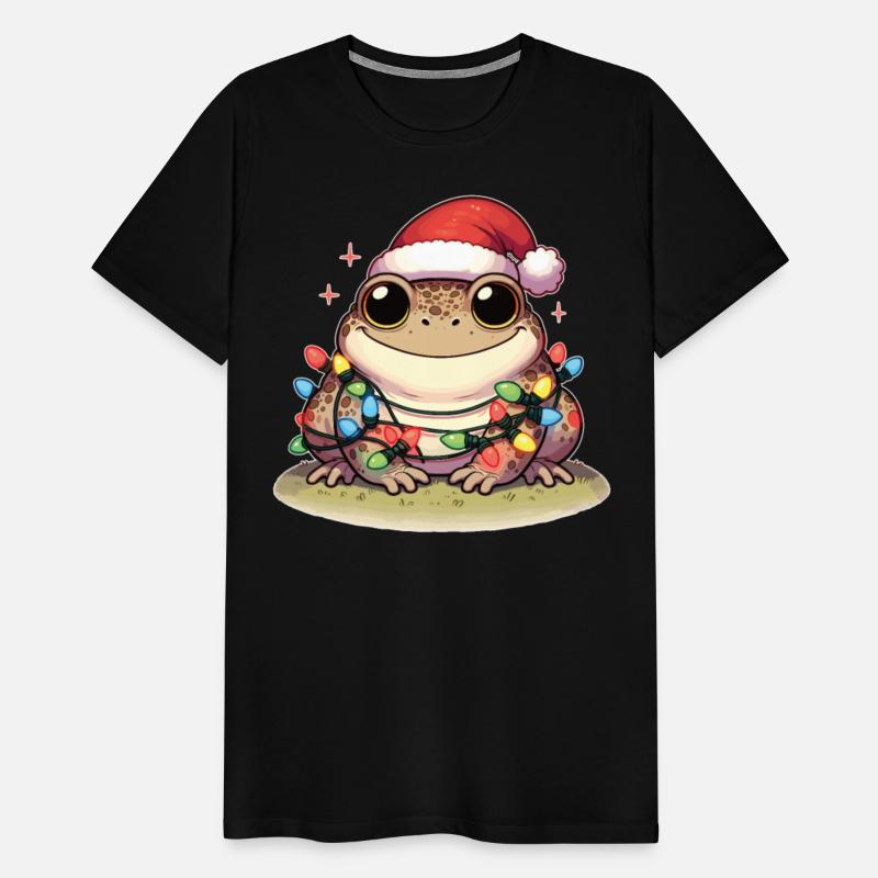 Christmas Hat Christmas Fairy Lights Toad