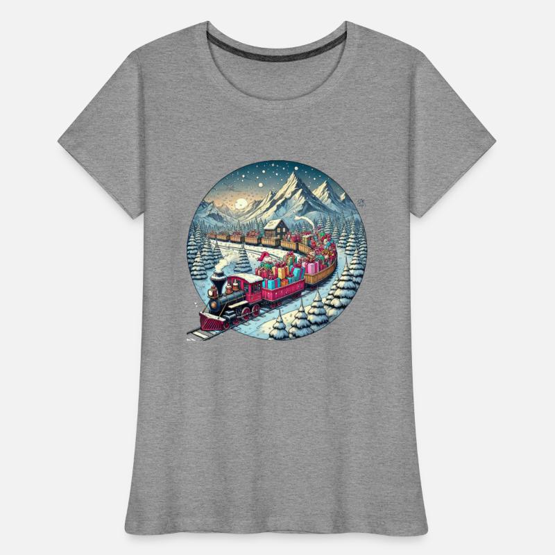 Christmas Train of Gifts through Snowy Peaks