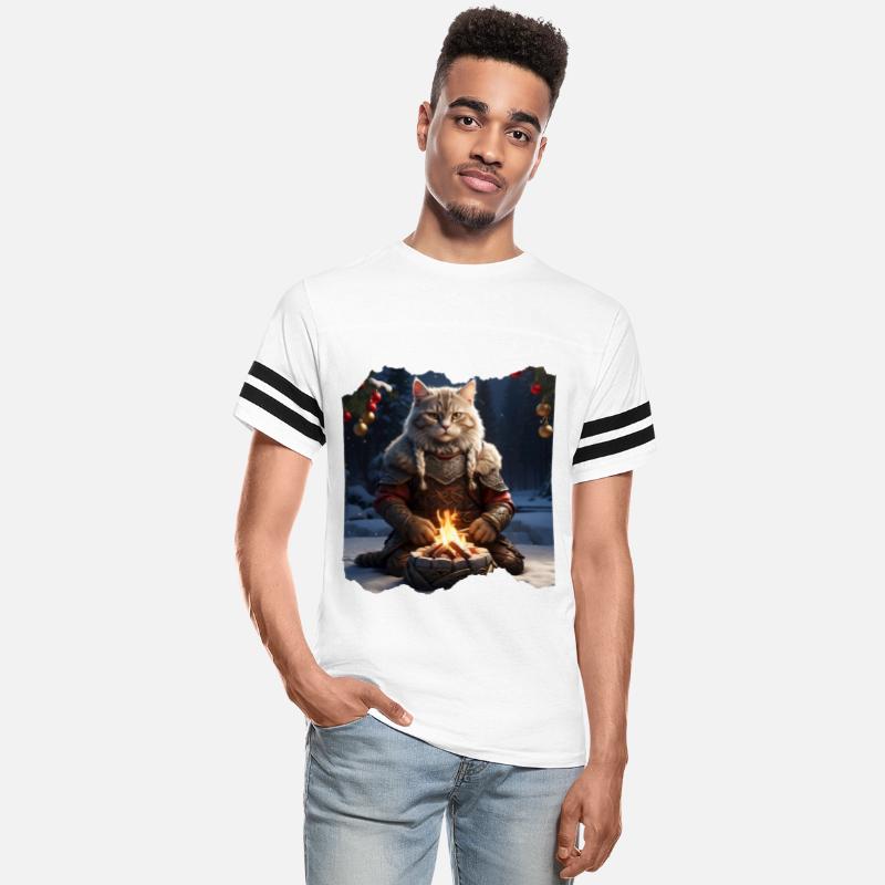 Christmas viking cat