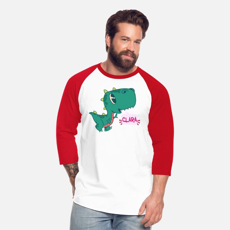 CLARA - Lovely girl name with cute dinosaur