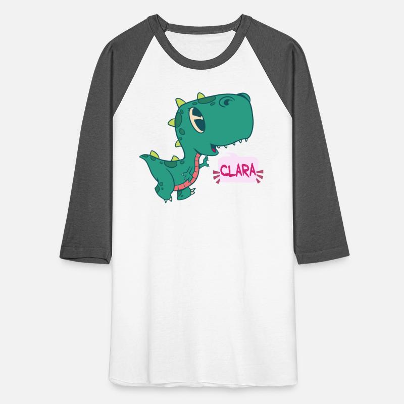 CLARA - Lovely girl name with cute dinosaur