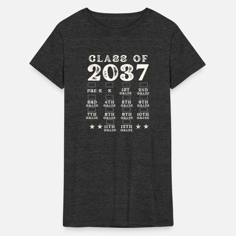 Class Of 2037 Grow With Me Grade Pre-K Checkmarks