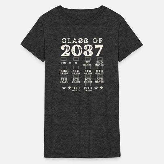 Class Of 2037 Grow With Me Grade Pre-K Checkmarks