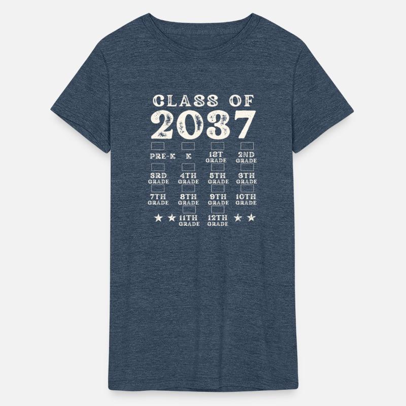 Class Of 2037 Grow With Me Grade Pre-K Checkmarks