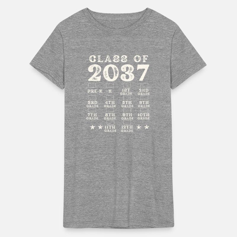 Class Of 2037 Grow With Me Grade Pre-K Checkmarks