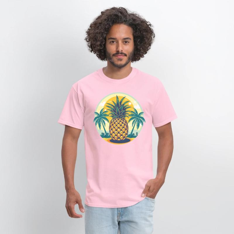 Classic Pineapple and Palm Trees