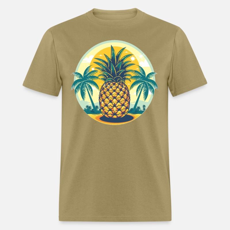 Classic Pineapple and Palm Trees